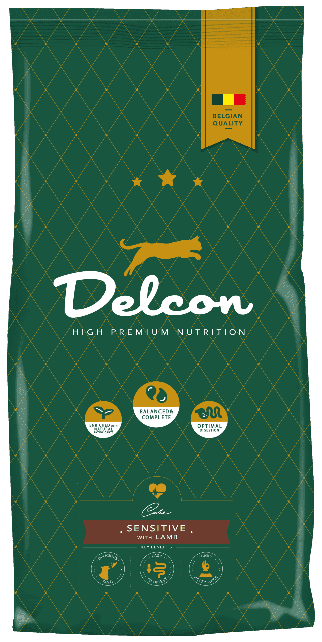 Delcon cat sensitive with lamb 8,75 kg